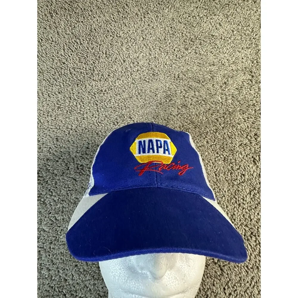 Napa Racing Hat Mens One Size Blue White Strap Back Cap Napa Know How #9 - Picture 1 of 10